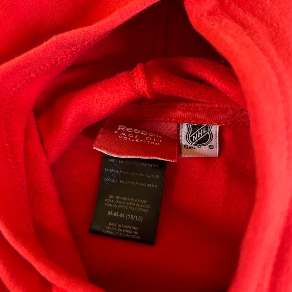 Reebok Ottawa Senators NHL Hoodie Sweatshirt Pullover Red Graphic Youth Medium - Picture 2 of 8